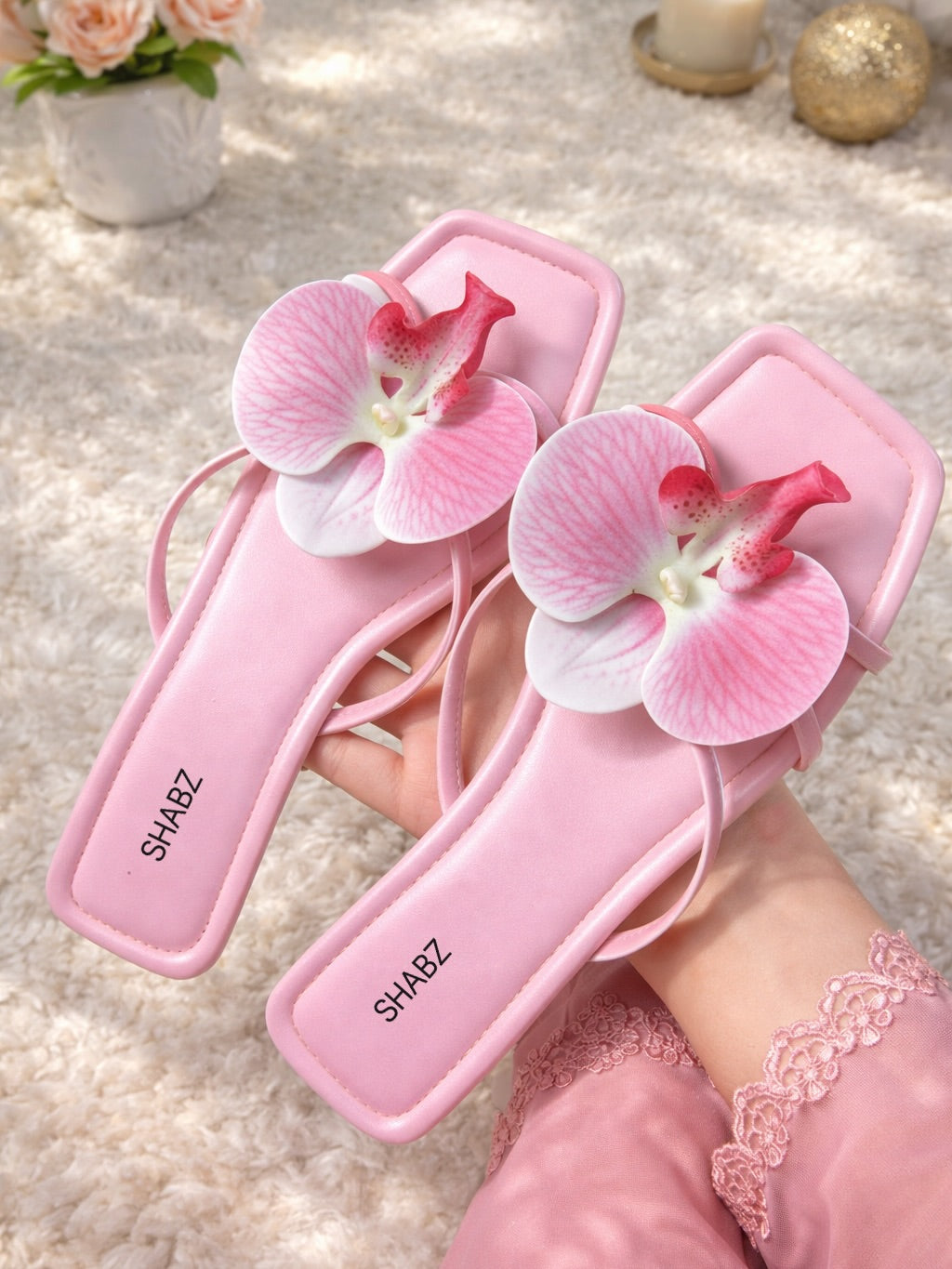 Lilac Petal Slippers
