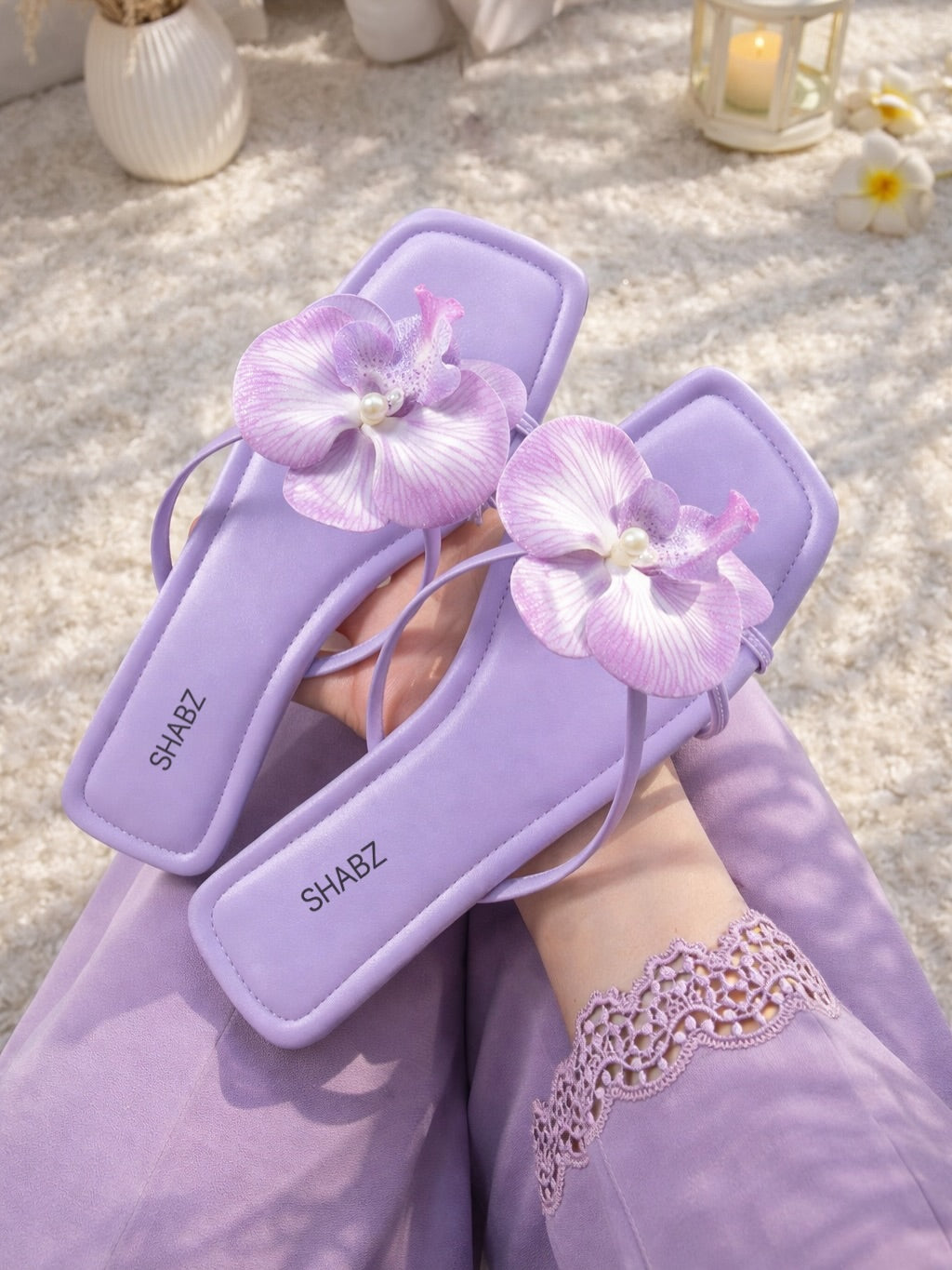 Lilac Petal Slippers