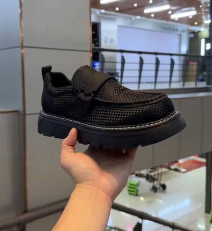 Platform buckle versatile casual shoes