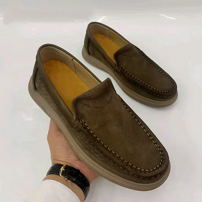 Casual Soft Sole Retro Cowhide Loafers