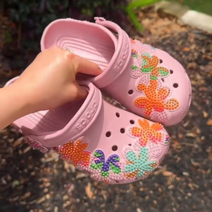 Classic summer beaded sandals