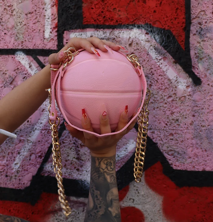 Pink basketball bag