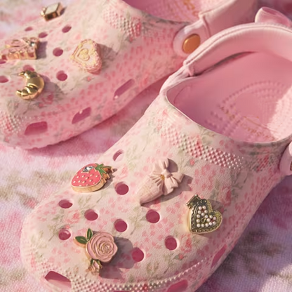 Pink women's clogs in multiple sizes