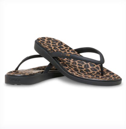 Animal Print Flip-Flops
