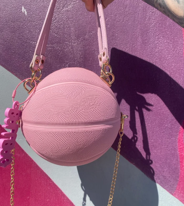Pink basketball bag