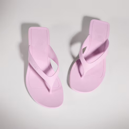 Women's pink rubber thong